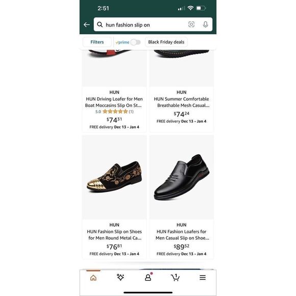 HUN Fashion Slip‎ On Gold Cap Toe Embroidered Shoe Sz 10.5 - Picture 8 of 8